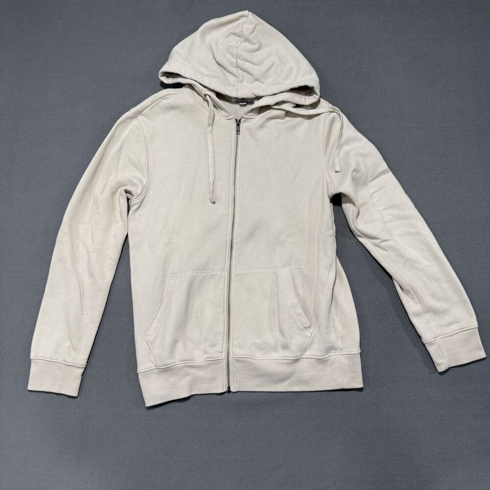 Goodfellow & Co Men's Full Zip Fleece Hoodie Light Gray Pullover Hoodie Size M